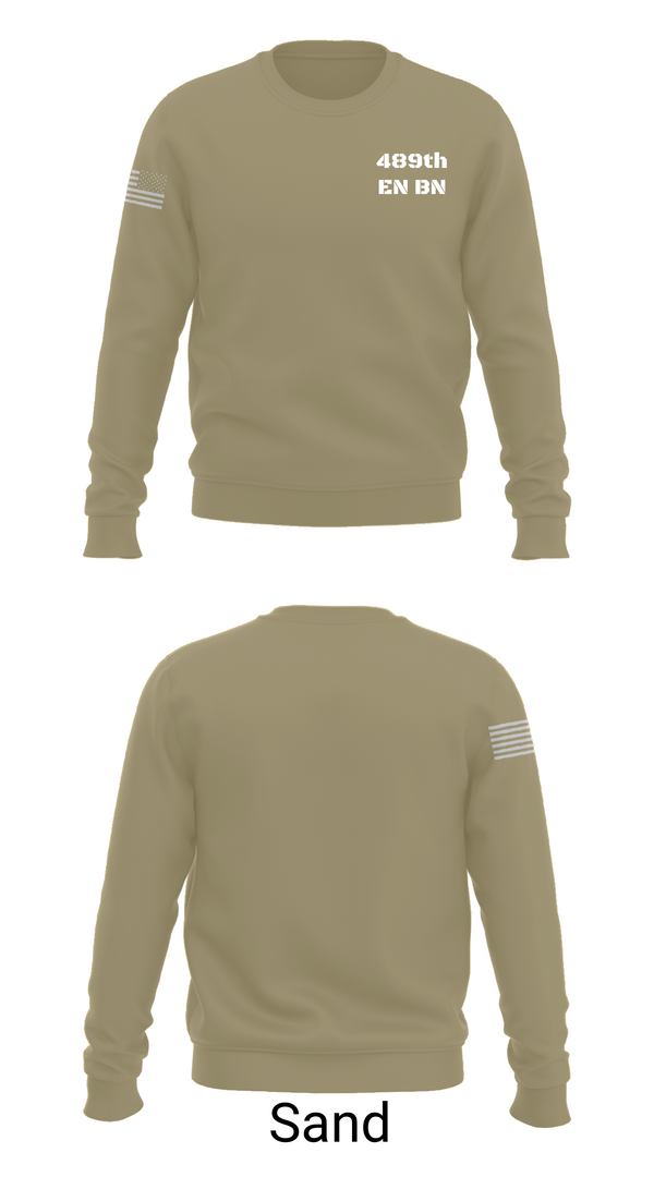 Crew Neck Sweatshirt, 489th EN BN, , Teamtime, Team time, sublimation, custom sports apparel, team uniforms, spirit wear, spiritwear, sports uniforms, custom shirts, team store, custom team store, fundraiser sports, apparel fundraiser