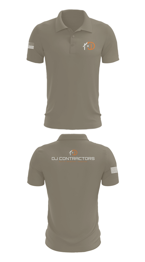Short Sleeve Performance Polo, DJ CONTRACTORS, , Teamtime, Team time, sublimation, custom sports apparel, team uniforms, spirit wear, spiritwear, sports uniforms, custom shirts, team store, custom team store, fundraiser sports, apparel fundraiser