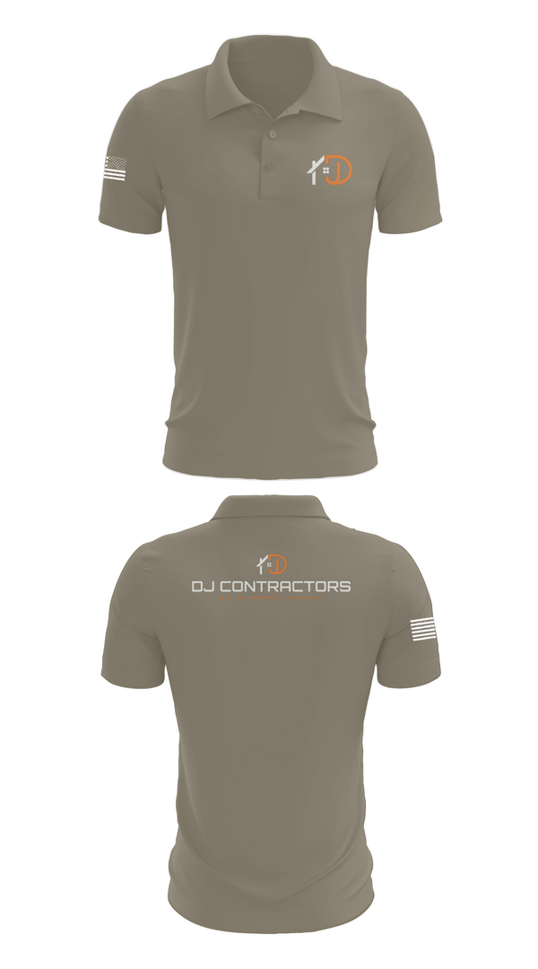 Short Sleeve Performance Polo, DJ CONTRACTORS, , Teamtime, Team time, sublimation, custom sports apparel, team uniforms, spirit wear, spiritwear, sports uniforms, custom shirts, team store, custom team store, fundraiser sports, apparel fundraiser