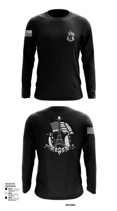 Paris Army Recruiting Station 19666894 Long Sleeve Performance Shirt 101 (1)