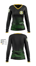 Queens Lake Panthers 90523484 Women's Long Sleeve V-neck Shirt - 1
