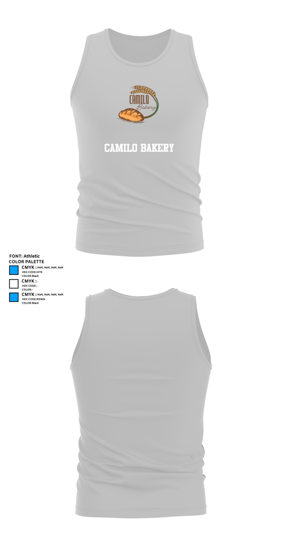 Tank Top, Camilo bakery, , Teamtime, Team time, sublimation, custom sports apparel, team uniforms, spirit wear, spiritwear, sports uniforms, custom shirts, team store, custom team store, fundraiser sports, apparel fundraiser