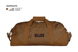 Duffle Bag, 837 TRS Rhinos, Air Force, Teamtime, Team time, sublimation, custom sports apparel, team uniforms, spirit wear, spiritwear, sports uniforms, custom shirts, team store, custom team store, fundraiser sports, apparel fundraiser