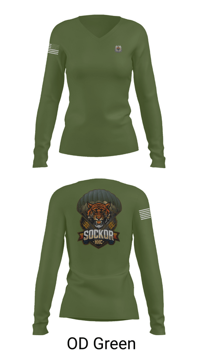 SOCKOR 29135503 Women's Long Sleeve V-neck Shirt - 57