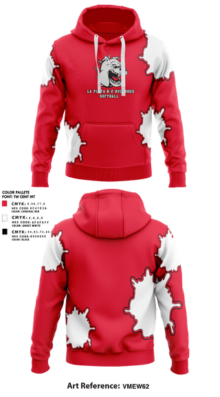 Hoodie, La Plata R-2 Bulldogs Softball, Softball, Teamtime, Team time, sublimation, custom sports apparel, team uniforms, spirit wear, spiritwear, sports uniforms, custom shirts, team store, custom team store, fundraiser sports, apparel fundraiser