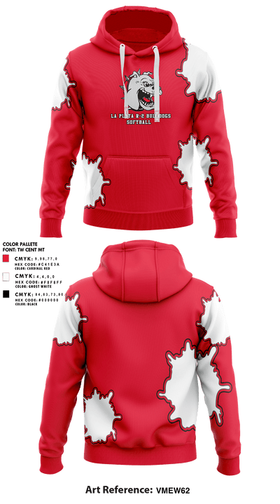 La Plata R-2 Bulldogs Softball 8039961 Hoodie - 1