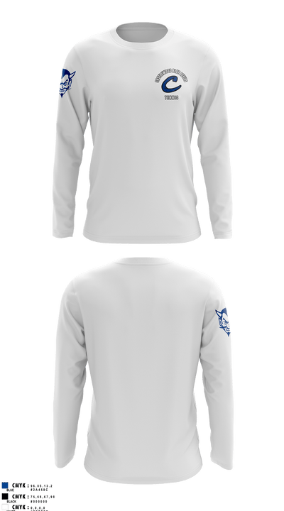 Castlewood Blue Devils 24423856 Long Sleeve Performance Shirt 3
