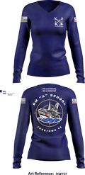 BM “A” 25-06 10728160 Women's Long Sleeve V-neck Shirt - 101
