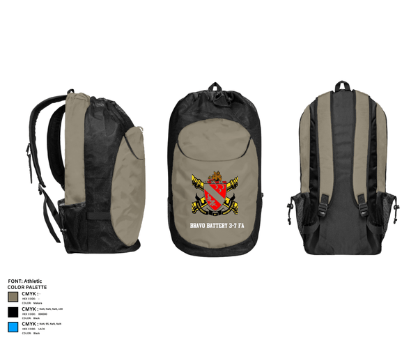 Gear Bag, Bravo Battery 3-7 FA, Army, Teamtime, Team time, sublimation, custom sports apparel, team uniforms, spirit wear, spiritwear, sports uniforms, custom shirts, team store, custom team store, fundraiser sports, apparel fundraiser