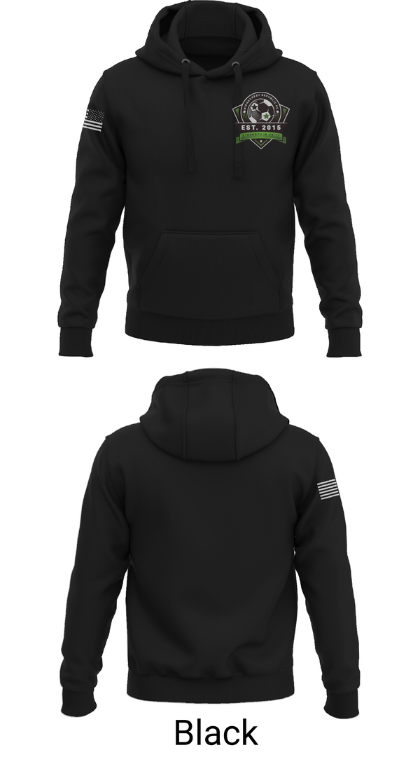 Hoodie, Ridgecrest Republic FC, Women's Soccer, Teamtime, Team time, sublimation, custom sports apparel, team uniforms, spirit wear, spiritwear, sports uniforms, custom shirts, team store, custom team store, fundraiser sports, apparel fundraiser