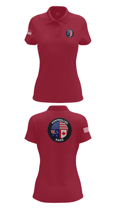 Kontrolled Kaos 4706470 Women's Short Sleeve Performance Polo  - 15