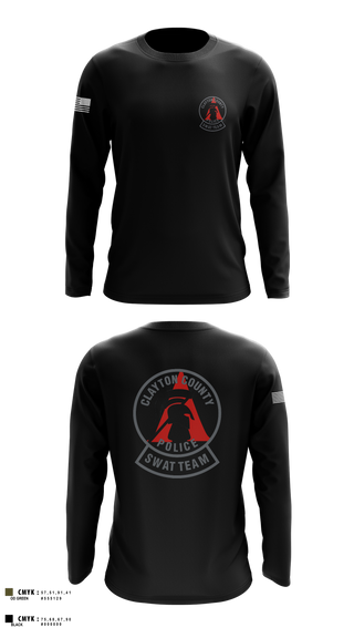 Long Sleeve Performance Shirt, Clayton County Police SWAT Team, Police, Teamtime, Team time, sublimation, custom sports apparel, team uniforms, spirit wear, spiritwear, sports uniforms, custom shirts, team store, custom team store, fundraiser sports, apparel fundraiser