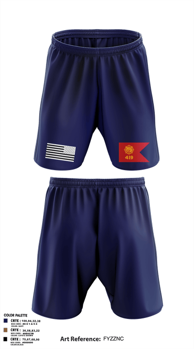419th Transportation Company 77426737 Athletic Shorts With Pockets - 1