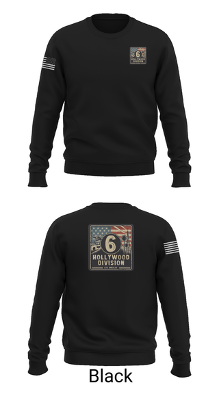 Crew Neck Sweatshirt, Hollywood Division, Police, Teamtime, Team time, sublimation, custom sports apparel, team uniforms, spirit wear, spiritwear, sports uniforms, custom shirts, team store, custom team store, fundraiser sports, apparel fundraiser