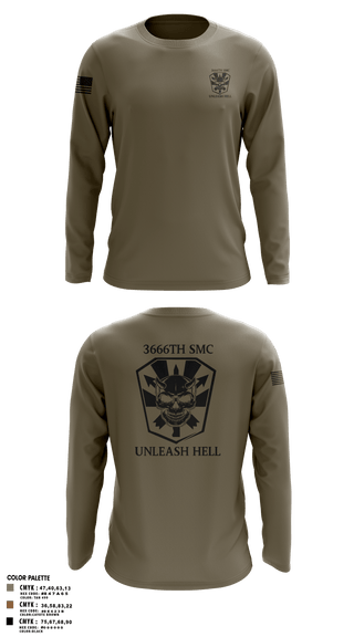 Long Sleeve Performance Shirt, 3666 Support Maintenance Company, , Teamtime, Team time, sublimation, custom sports apparel, team uniforms, spirit wear, spiritwear, sports uniforms, custom shirts, team store, custom team store, fundraiser sports, apparel fundraiser