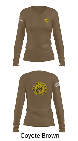 Womens Long Sleeve Vneck Shirt, Battlespace Surveillance Company, , Teamtime, Team time, sublimation, custom sports apparel, team uniforms, spirit wear, spiritwear, sports uniforms, custom shirts, team store, custom team store, fundraiser sports, apparel fundraiser