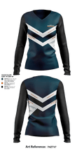 Midwest Monsters 95808505 Women's Long Sleeve V-neck Shirt - 10