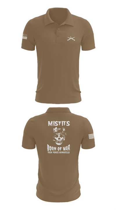 4th platoon misfits 6678865 Short Sleeve Performance Polo - 7