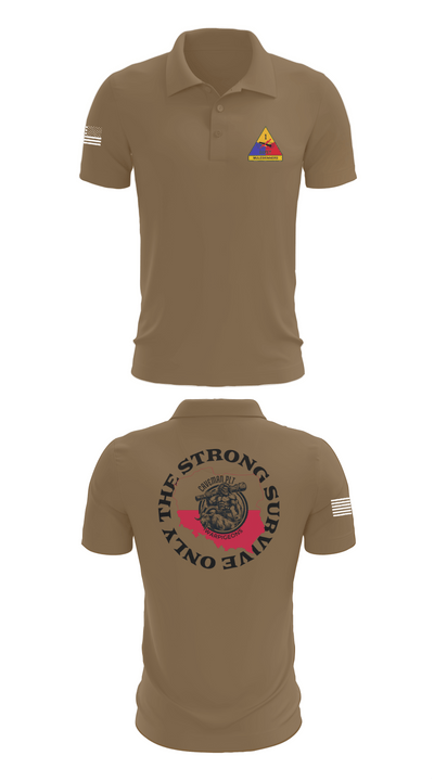 261st BSC CAVEMAN PLT 28746409 Short Sleeve Performance Polo - 7