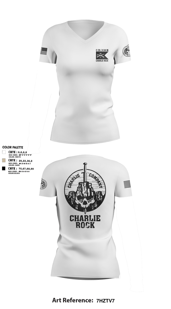 Womens Short Sleeve Vneck Shirt, Charlie Rock, , Teamtime, Team time, sublimation, custom sports apparel, team uniforms, spirit wear, spiritwear, sports uniforms, custom shirts, team store, custom team store, fundraiser sports, apparel fundraiser