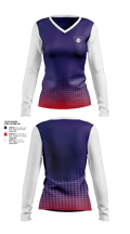 Esparto Little League 63512930 Women's Long Sleeve V-neck Shirt - 1
