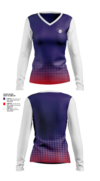 Womens Long Sleeve Vneck Shirt, Esparto Little League, Spirit Store, Teamtime, Team time, sublimation, custom sports apparel, team uniforms, spirit wear, spiritwear, sports uniforms, custom shirts, team store, custom team store, fundraiser sports, apparel fundraiser
