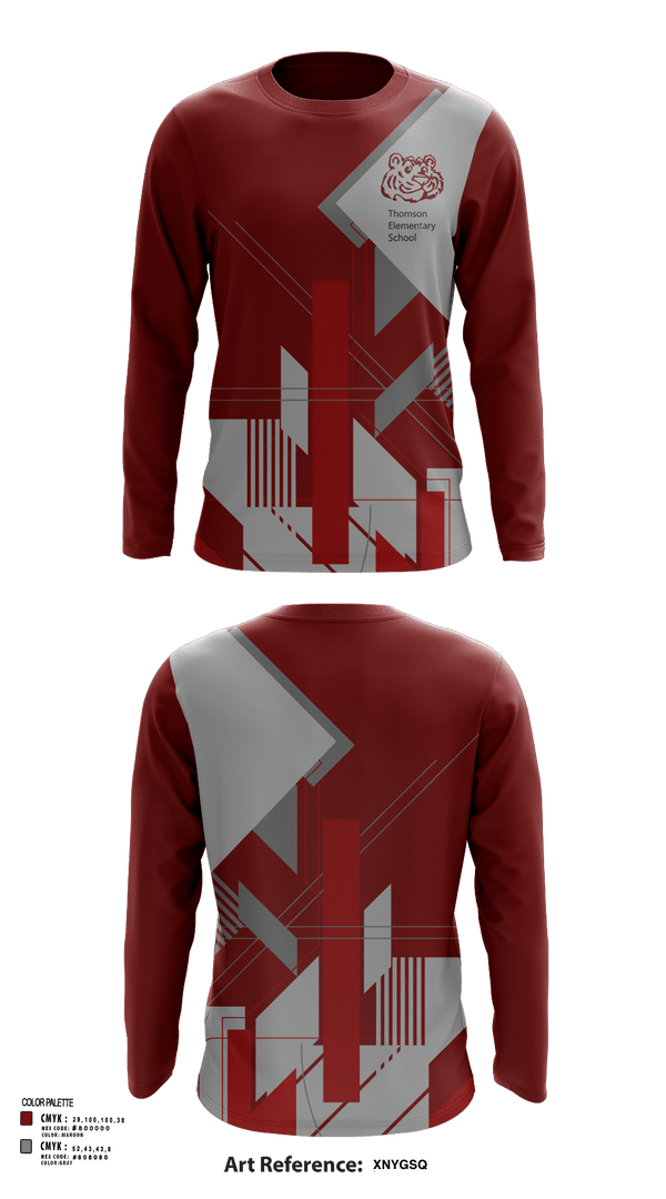 Long Sleeve Performance Shirt, Thomson Tigers Track and Field, Track & Field, Teamtime, Team time, sublimation, custom sports apparel, team uniforms, spirit wear, spiritwear, sports uniforms, custom shirts, team store, custom team store, fundraiser sports, apparel fundraiser