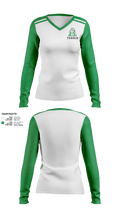 Albuquerque High School Tennis 89984516 Women's Long Sleeve V-neck Shirt - 2