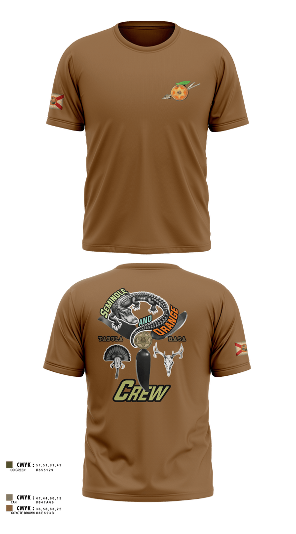 Short Sleeve Performance Shirt, Seminole / Orange Crew, , Teamtime, Team time, sublimation, custom sports apparel, team uniforms, spirit wear, spiritwear, sports uniforms, custom shirts, team store, custom team store, fundraiser sports, apparel fundraiser