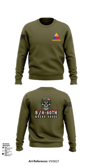 Crew Neck Sweatshirt, B/4-60TH ADAR, Army, Teamtime, Team time, sublimation, custom sports apparel, team uniforms, spirit wear, spiritwear, sports uniforms, custom shirts, team store, custom team store, fundraiser sports, apparel fundraiser