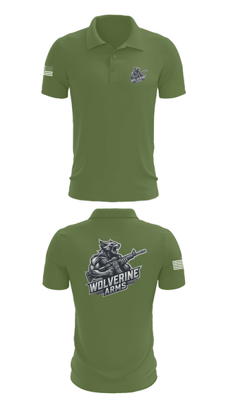 Short Sleeve Performance Polo, Wolverine Arms, , Teamtime, Team time, sublimation, custom sports apparel, team uniforms, spirit wear, spiritwear, sports uniforms, custom shirts, team store, custom team store, fundraiser sports, apparel fundraiser