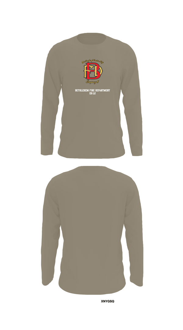 Long Sleeve Performance Shirt, Bethlehem Fire Department E6/L2, , Teamtime, Team time, sublimation, custom sports apparel, team uniforms, spirit wear, spiritwear, sports uniforms, custom shirts, team store, custom team store, fundraiser sports, apparel fundraiser