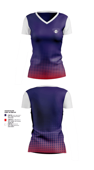 Womens Short Sleeve Vneck Shirt, Esparto Little League, Spirit Store, Teamtime, Team time, sublimation, custom sports apparel, team uniforms, spirit wear, spiritwear, sports uniforms, custom shirts, team store, custom team store, fundraiser sports, apparel fundraiser