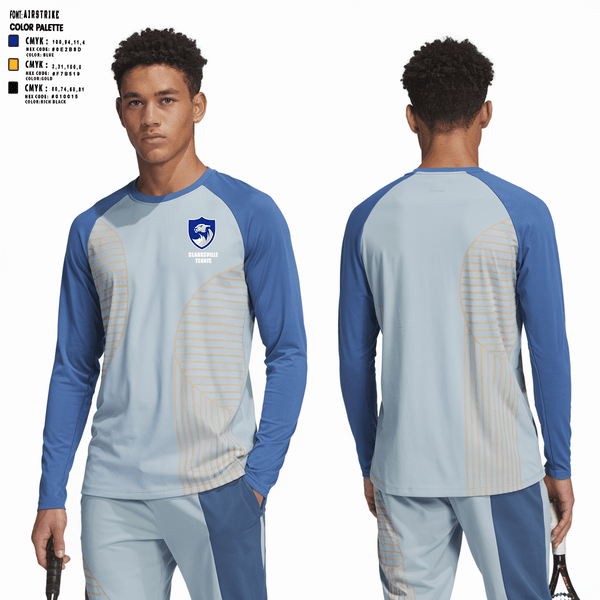 Long Sleeve Performance Shirt, Clarksville Academy Tennis, Tennis, Teamtime, Team time, sublimation, custom sports apparel, team uniforms, spirit wear, spiritwear, sports uniforms, custom shirts, team store, custom team store, fundraiser sports, apparel fundraiser