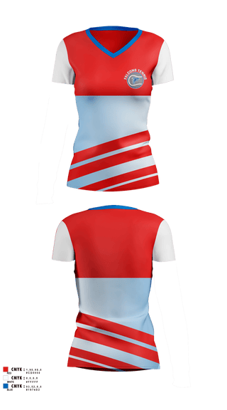 Womens Short Sleeve Vneck Shirt, Atwater High School Tennis, Tennis, Teamtime, Team time, sublimation, custom sports apparel, team uniforms, spirit wear, spiritwear, sports uniforms, custom shirts, team store, custom team store, fundraiser sports, apparel fundraiser