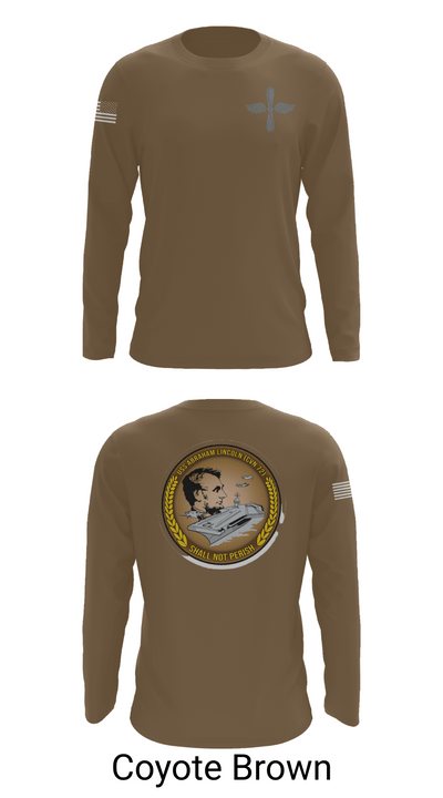 CVN 72 Abraham Lincoln 88368148 Long Sleeve Performance Shirt 6