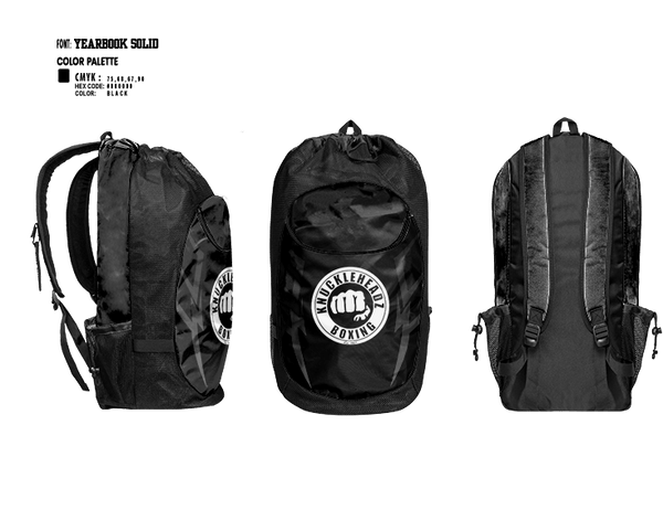 Gear Bag, KnuckleHeadz Boxing, , Teamtime, Team time, sublimation, custom sports apparel, team uniforms, spirit wear, spiritwear, sports uniforms, custom shirts, team store, custom team store, fundraiser sports, apparel fundraiser