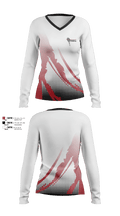 Hauser High School Tennis 30173283 Women's Long Sleeve V-neck Shirt - 1
