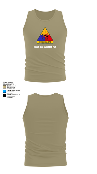 Tank Top, 261st BSC CAVEMAN PLT, , Teamtime, Team time, sublimation, custom sports apparel, team uniforms, spirit wear, spiritwear, sports uniforms, custom shirts, team store, custom team store, fundraiser sports, apparel fundraiser