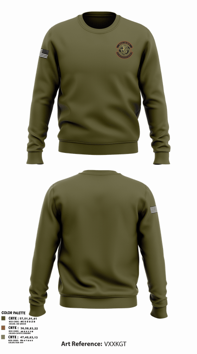 150th Electromagnetic Warfare Squadron 66679137 Crew Neck Sweatshirt - 105