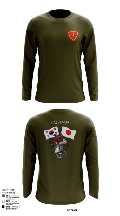 3/11 Mayhem 49305412 Long Sleeve Performance Shirt 101