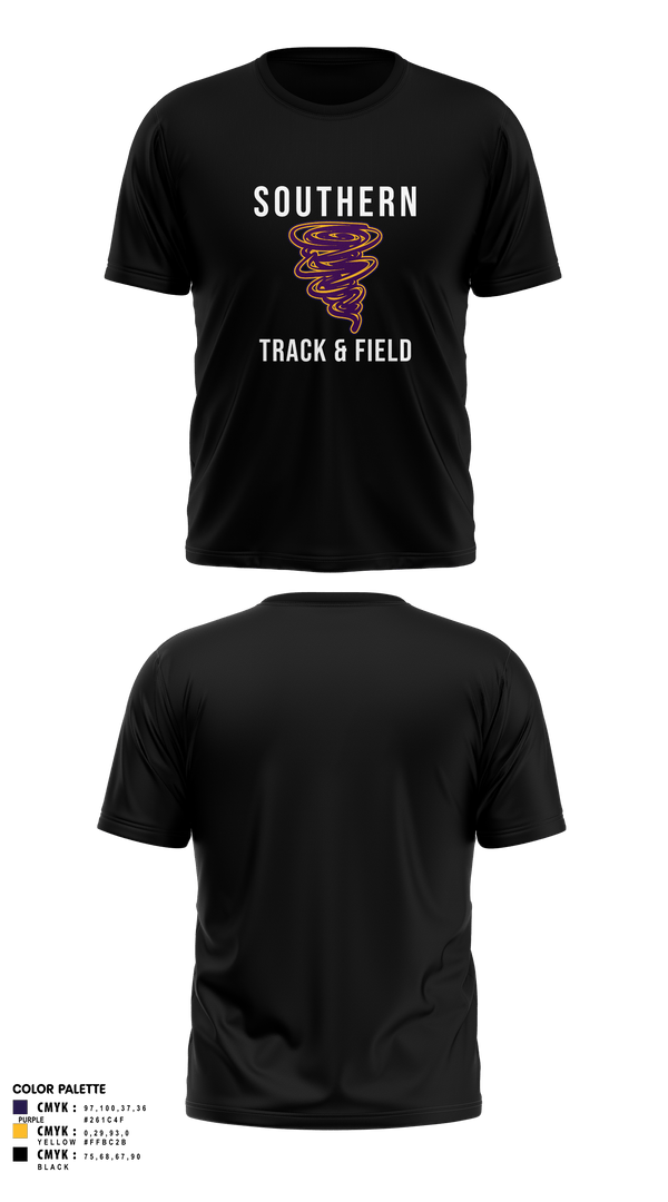 Short Sleeve Performance Shirt, Southern Middle School Track and Field, Track & Field, Teamtime, Team time, sublimation, custom sports apparel, team uniforms, spirit wear, spiritwear, sports uniforms, custom shirts, team store, custom team store, fundraiser sports, apparel fundraiser