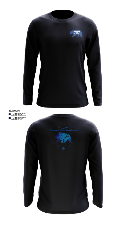 Long Sleeve Performance Shirt, The Baden Powell Legacy Foundation, , Teamtime, Team time, sublimation, custom sports apparel, team uniforms, spirit wear, spiritwear, sports uniforms, custom shirts, team store, custom team store, fundraiser sports, apparel fundraiser