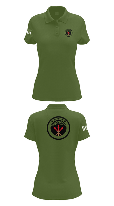 593rd esc 84588432 Women's Short Sleeve Performance Polo  - 55