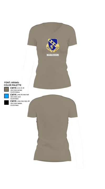 Marauders 16846071 Women's Short Sleeve V-neck Shirt - 64