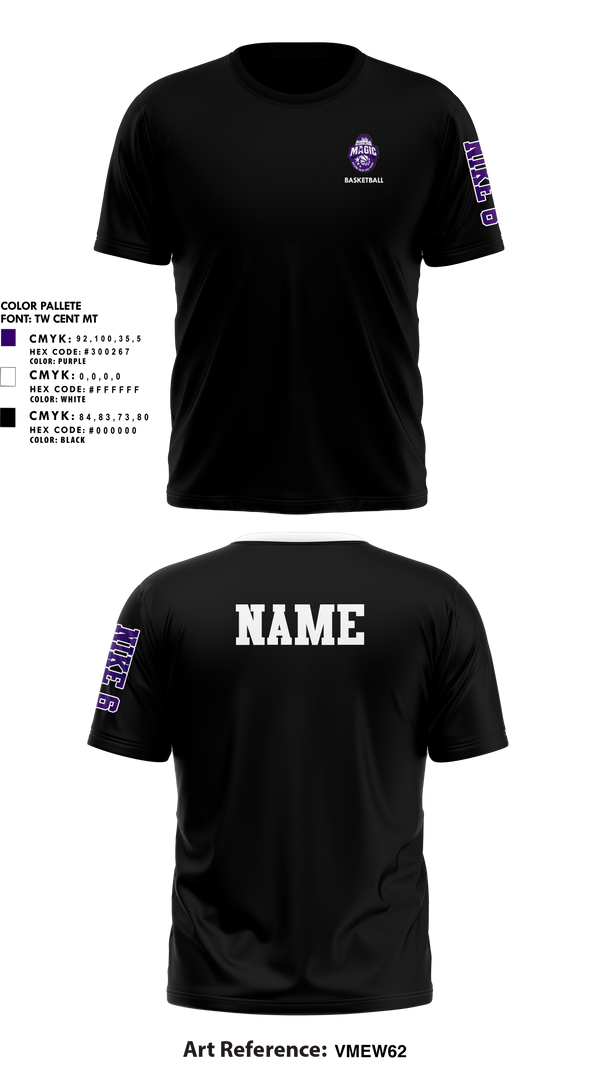 Short Sleeve Performance Shirt, Northwest Magic Basketball, Women's Basketball, Teamtime, Team time, sublimation, custom sports apparel, team uniforms, spirit wear, spiritwear, sports uniforms, custom shirts, team store, custom team store, fundraiser sports, apparel fundraiser