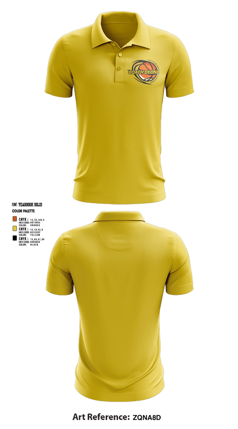 Short Sleeve Performance Polo, Coach Deon Fundamental Youth Basketball Training, Men's Basketball, Teamtime, Team time, sublimation, custom sports apparel, team uniforms, spirit wear, spiritwear, sports uniforms, custom shirts, team store, custom team store, fundraiser sports, apparel fundraiser