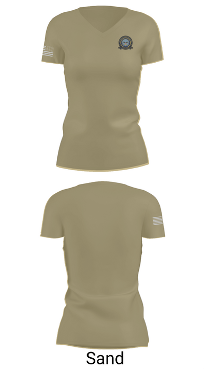 Defense Cortinating Element 97094891 Women's Short Sleeve V-neck Shirt - 88