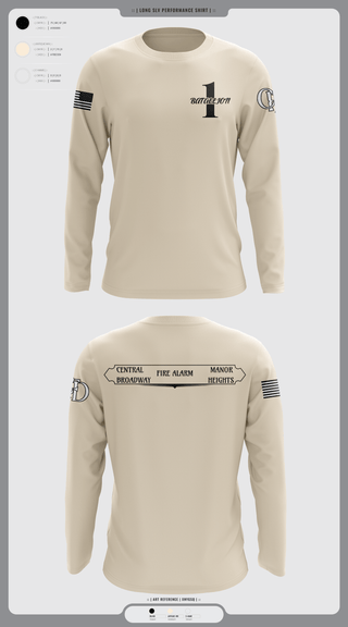 Long Sleeve Performance Shirt, Battalion 1, , Teamtime, Team time, sublimation, custom sports apparel, team uniforms, spirit wear, spiritwear, sports uniforms, custom shirts, team store, custom team store, fundraiser sports, apparel fundraiser