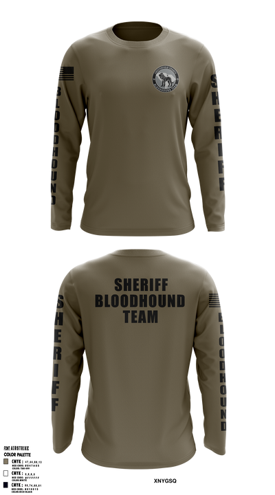 Chesterfield County Sheriff Office 72632097 Long Sleeve Performance Shirt 1